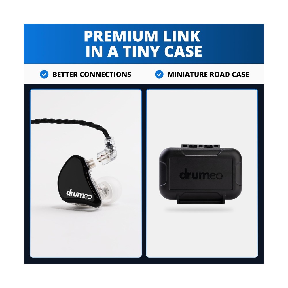 Drumeo EarDrums Black Edition Fast Ship