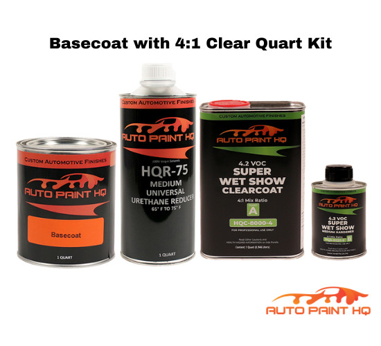 Alabaster Silver Honda NH700M Basecoat Clearcoat Quart Complete Paint Kit