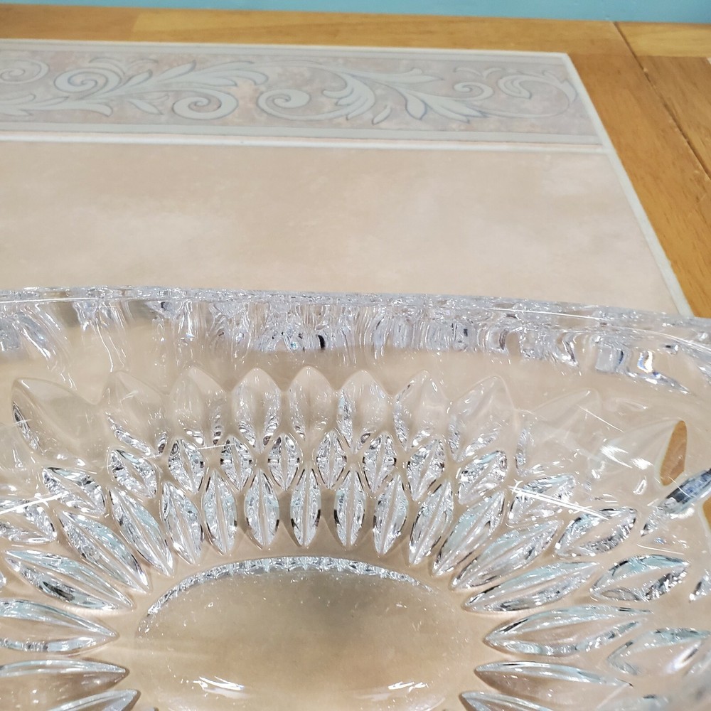 Crystal Oblong Candy Dish - 8" Long