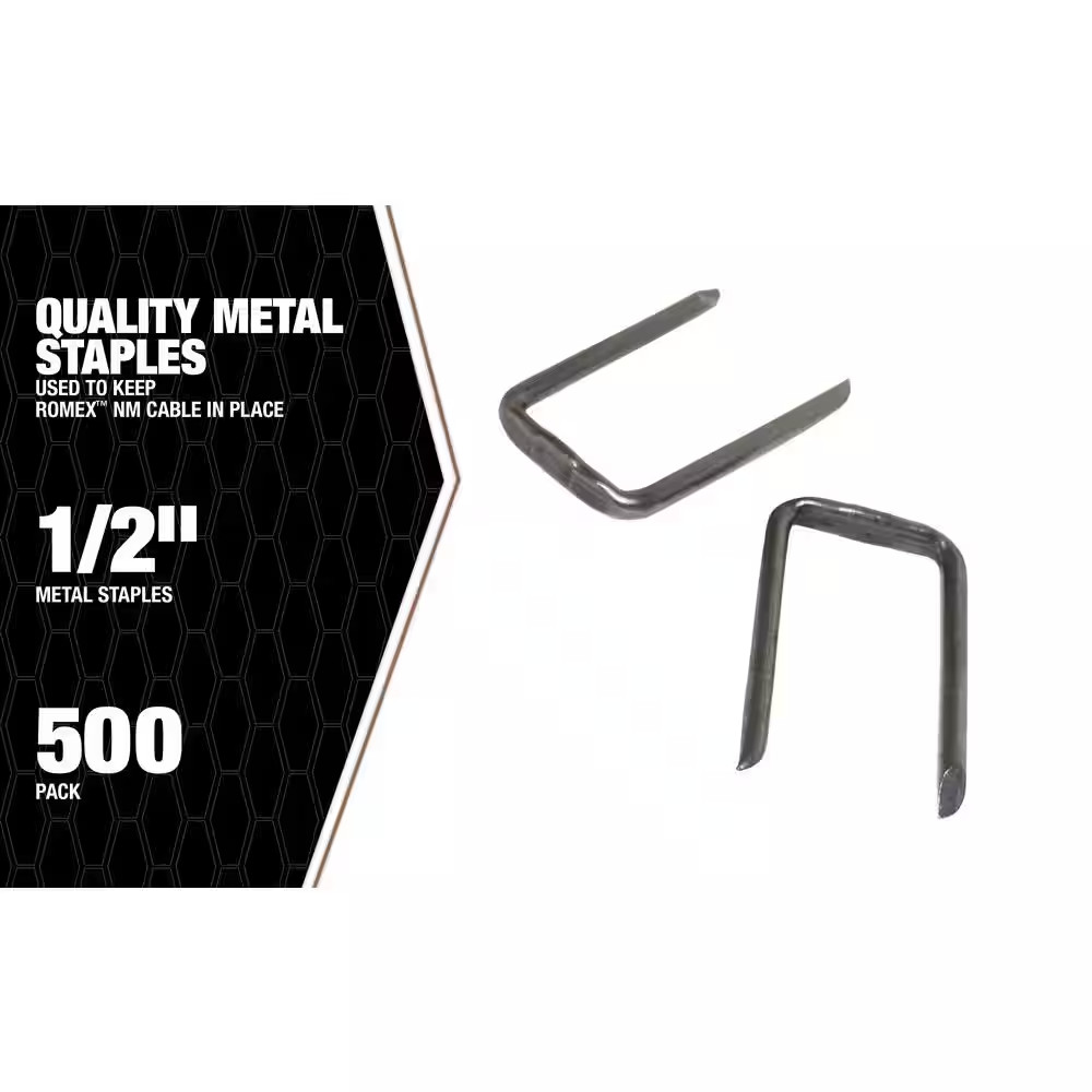1/2 In. Romex Metal Staples (500-Pack)