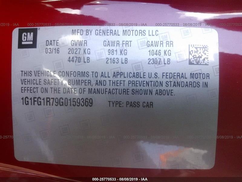 Camera/Projector Head-up Display Fits 16-17 CAMARO 2119792