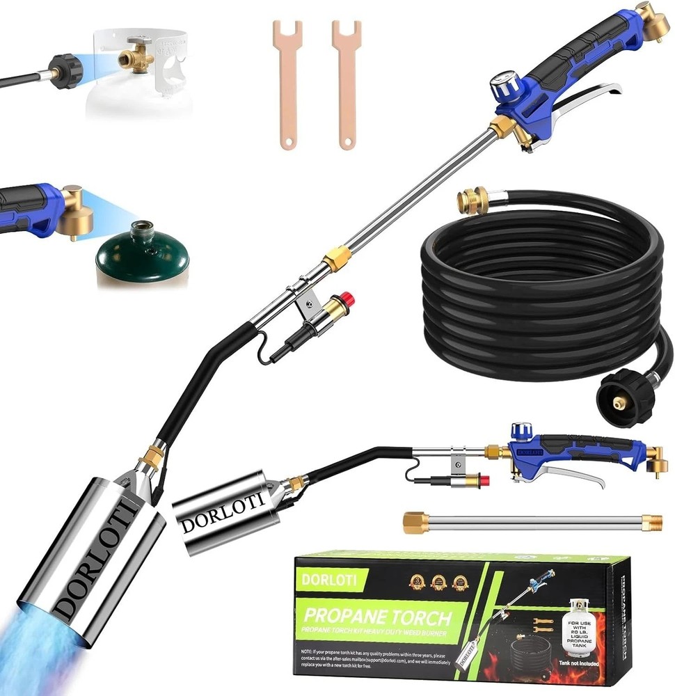 Durable Propane Torch Kit with 12.5FT Multi-Layer Hose - Certified Safety