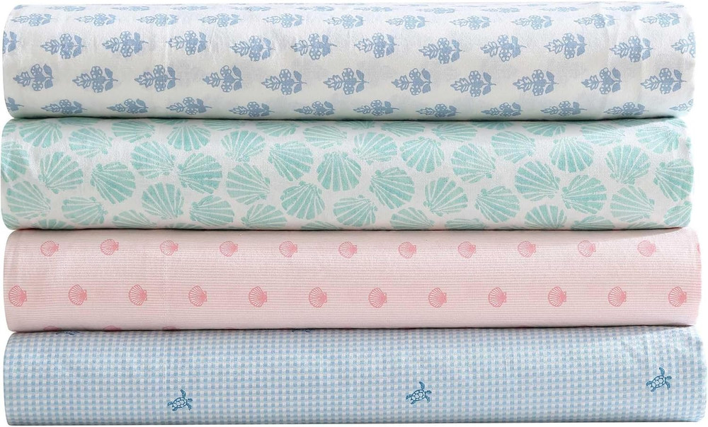 - King Sheet Set, Crisp & Cool Cotton Percale Bedding with Deep Pockets, Lightwe