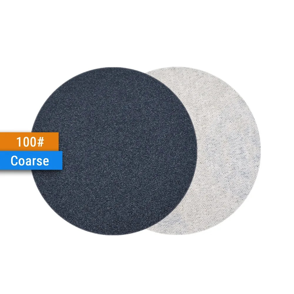 30PCS 3 Inch(75mm) Silicon Carbide Hook&Loop Flocking Waterproof Sanding Discs f