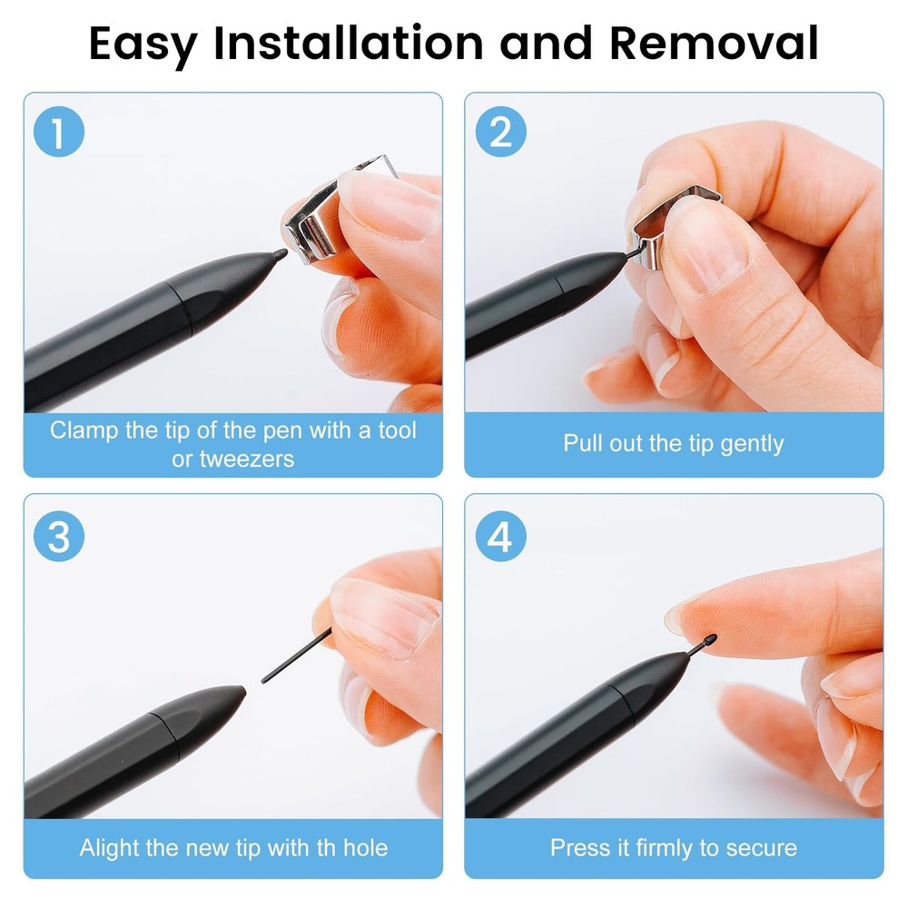 10PCS Replacement Tips for Remarkable 2, Durable Pen 10pcs, Black