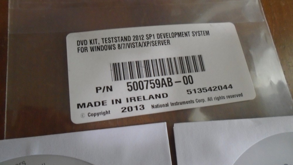 2012 NI TestStand Development System DVD Software Suite Kit Studio Windows