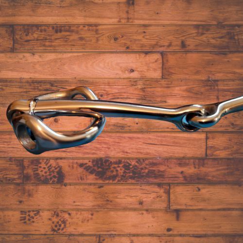 Abetta Stainless Steel Gag Bit 5" thin broken Mouth