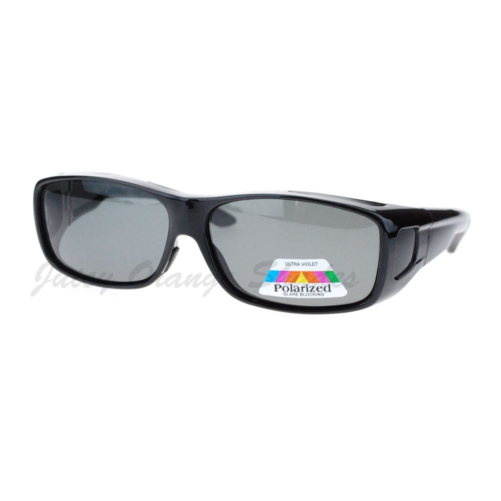 Polarized Sunglasses Fit Over Glasses Rectangular OTG Frame Anti-Glare
