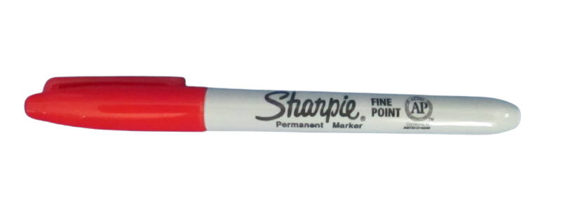 2 - Sharpie Fine Point Permanent Marker Red 30052