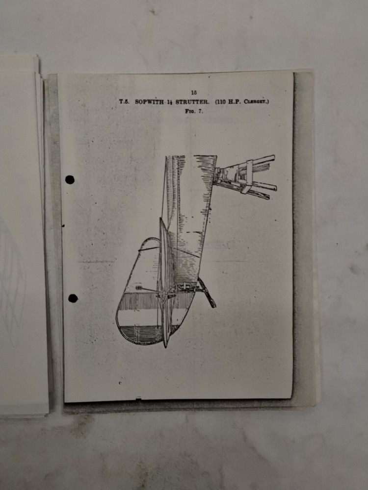 Sopwith 1 1/2 Strutter (110 H.P. Clerget) Rigging Notes-Copy