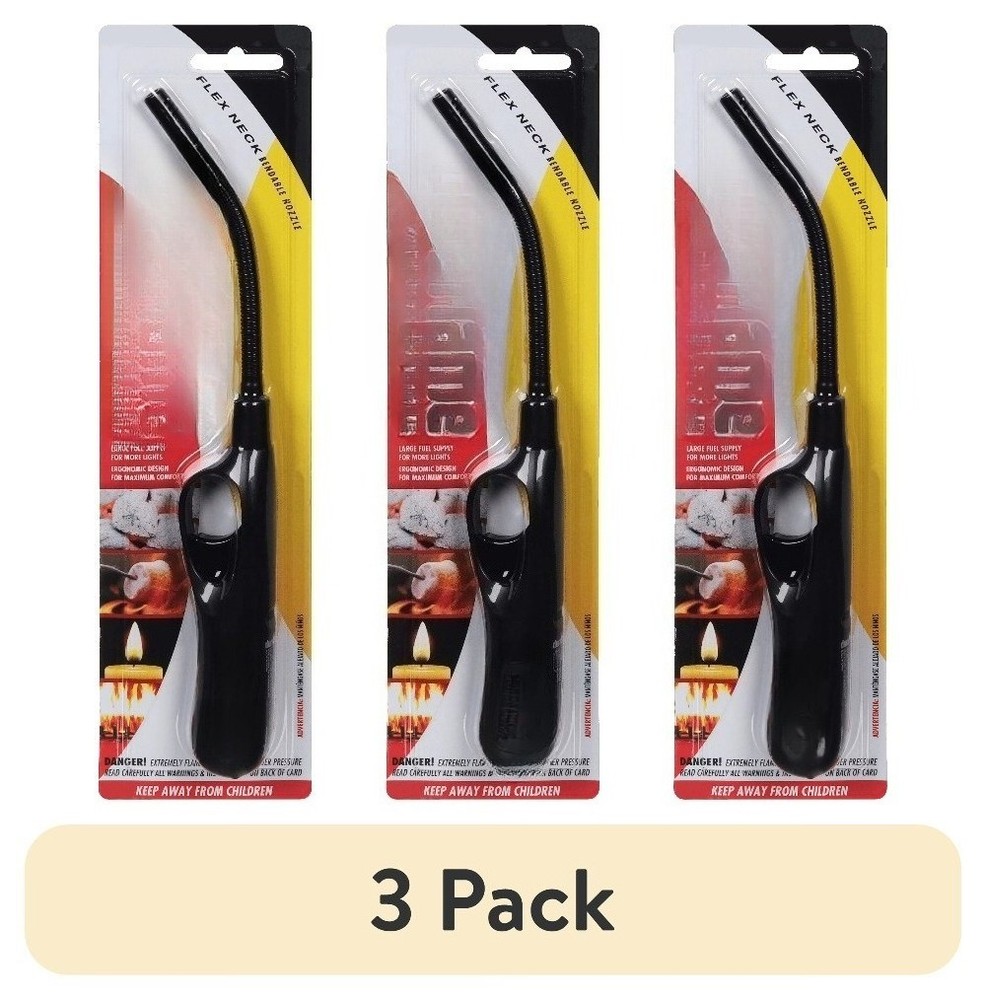 (3 pack)  Match Flexible Neck Utility Lighter 11.5" Long, 1-Count