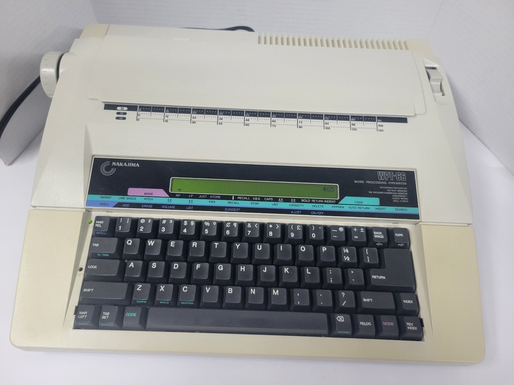 Nakajima WPT-66 Portable Electronic Word Processing Typewriter Tested