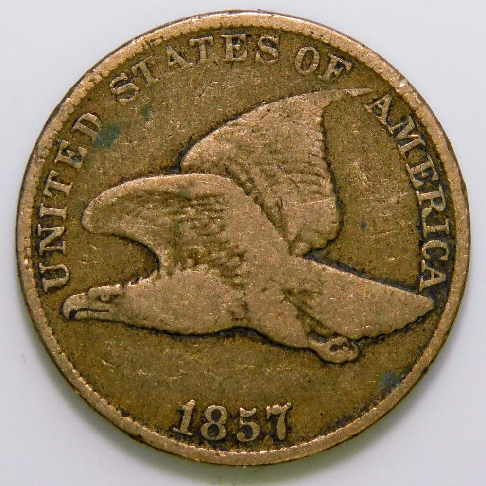 1857 Flying Eagle Cent VG k491