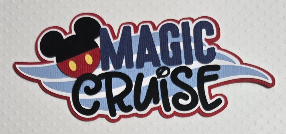 Magic Cruise Title. Scrapbook, Card Making Paper Piecing