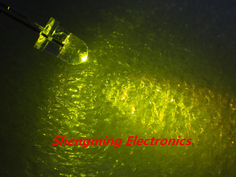 1000pcs 3mm Green LED light emitting diode Chartreuse color