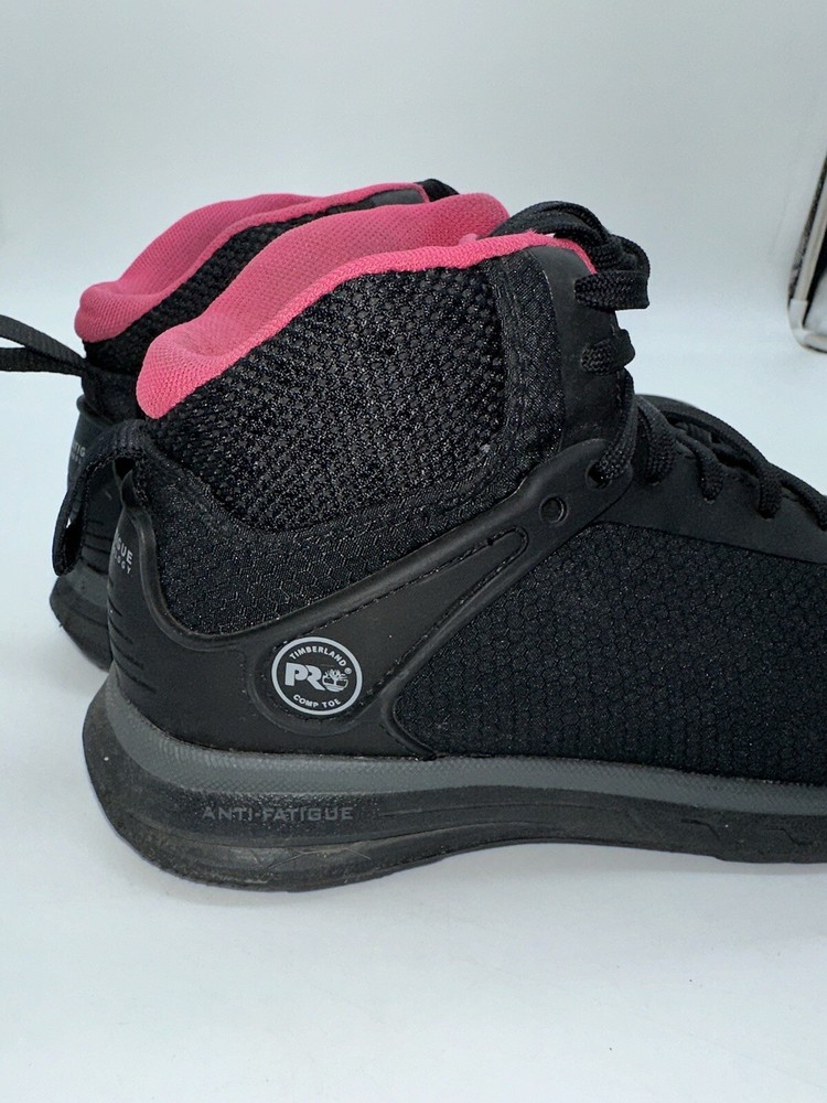 Timberland PRO Drivetrain SD35 Womens Sz 7.5 Comp Toe Black Work Sneaker Boot