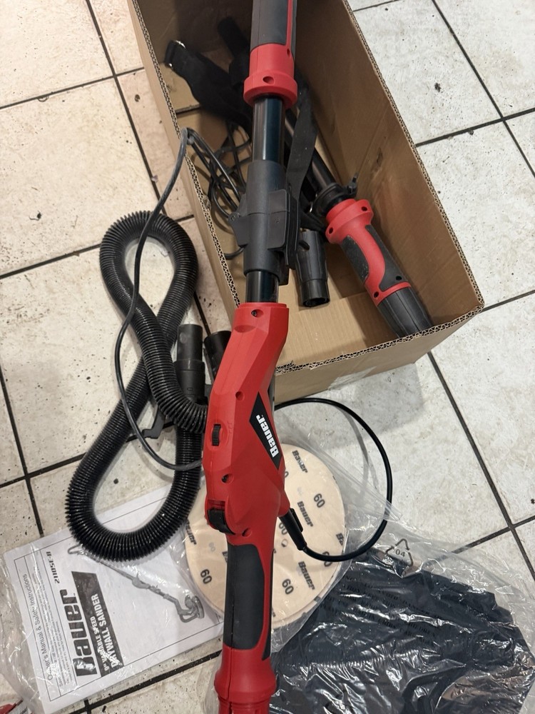 Bauer 9" Variable Speed Drywall Sander 21105E-B, 5A, Corded Electric