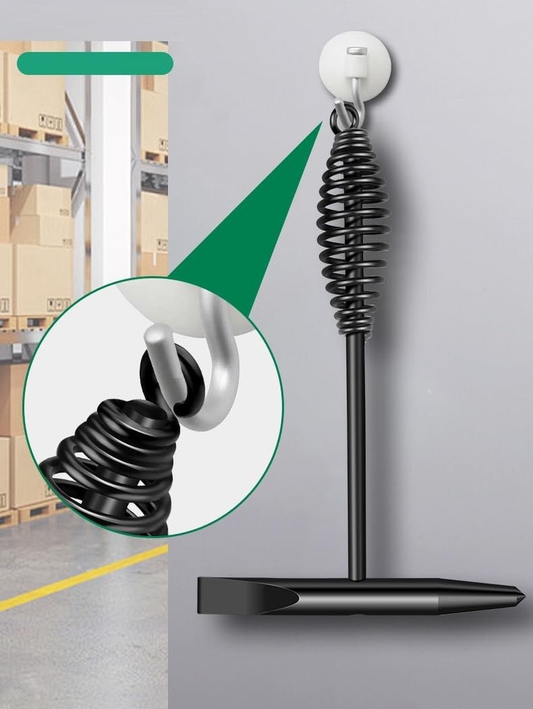 Welding Chipping Hammer with Coil Spring Handle Cone and Vertical Chisel Weld...