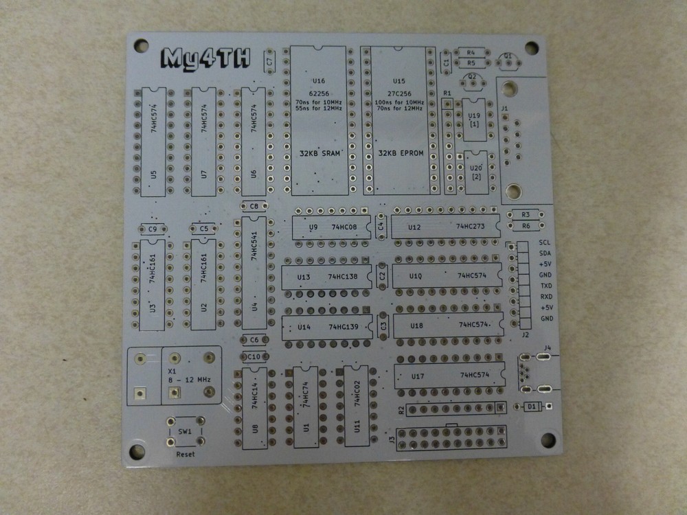 My4TH Board, Forth, MyNor, DIY Hardware Project, PCB ONLY, US Seller
