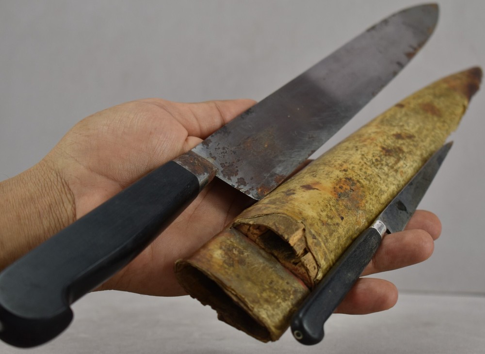 Antique Handmade Dagger European? 1841 Signed
