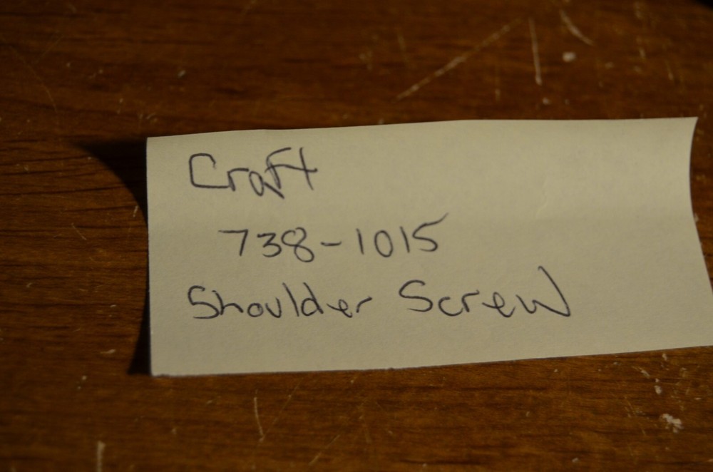 MTD Craftsman 738-1015 Shoulder Screw