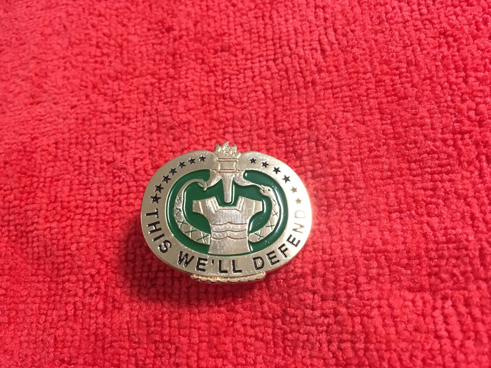 US ARMY DRILL INSTRUCTOR BADGE HAT/LAPEL PIN