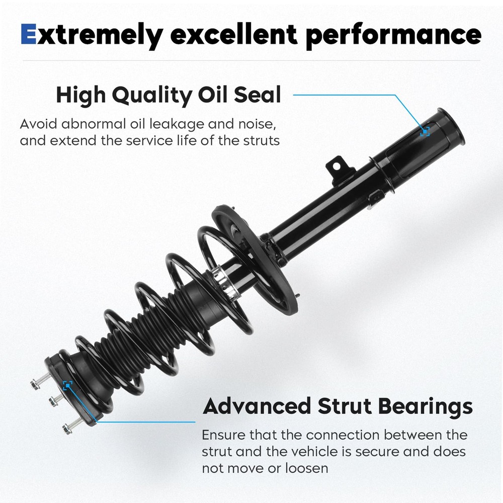 Rear Struts Assembly Shock Absorber & Sway Bar End Link Compatible with...