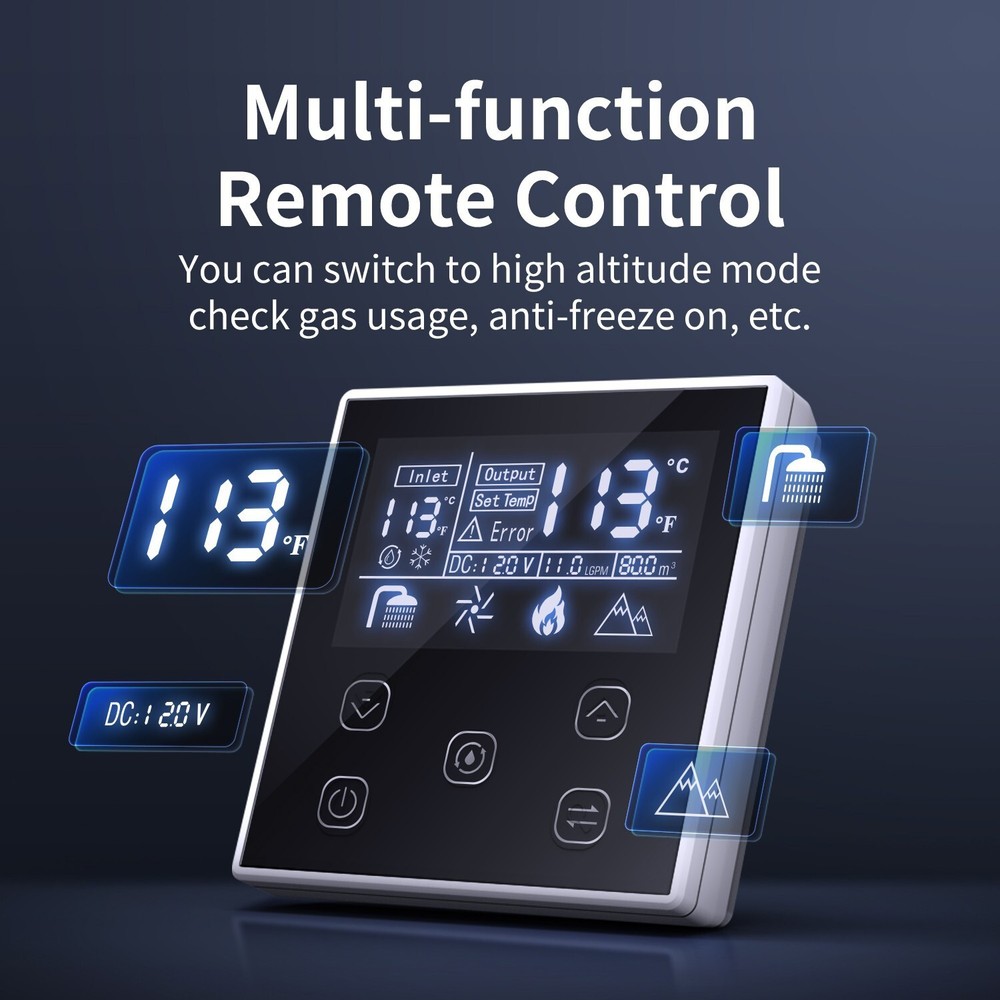 65,000 BTU RV Tankless Water Heater High Altitude Available 12V CSA Certificated