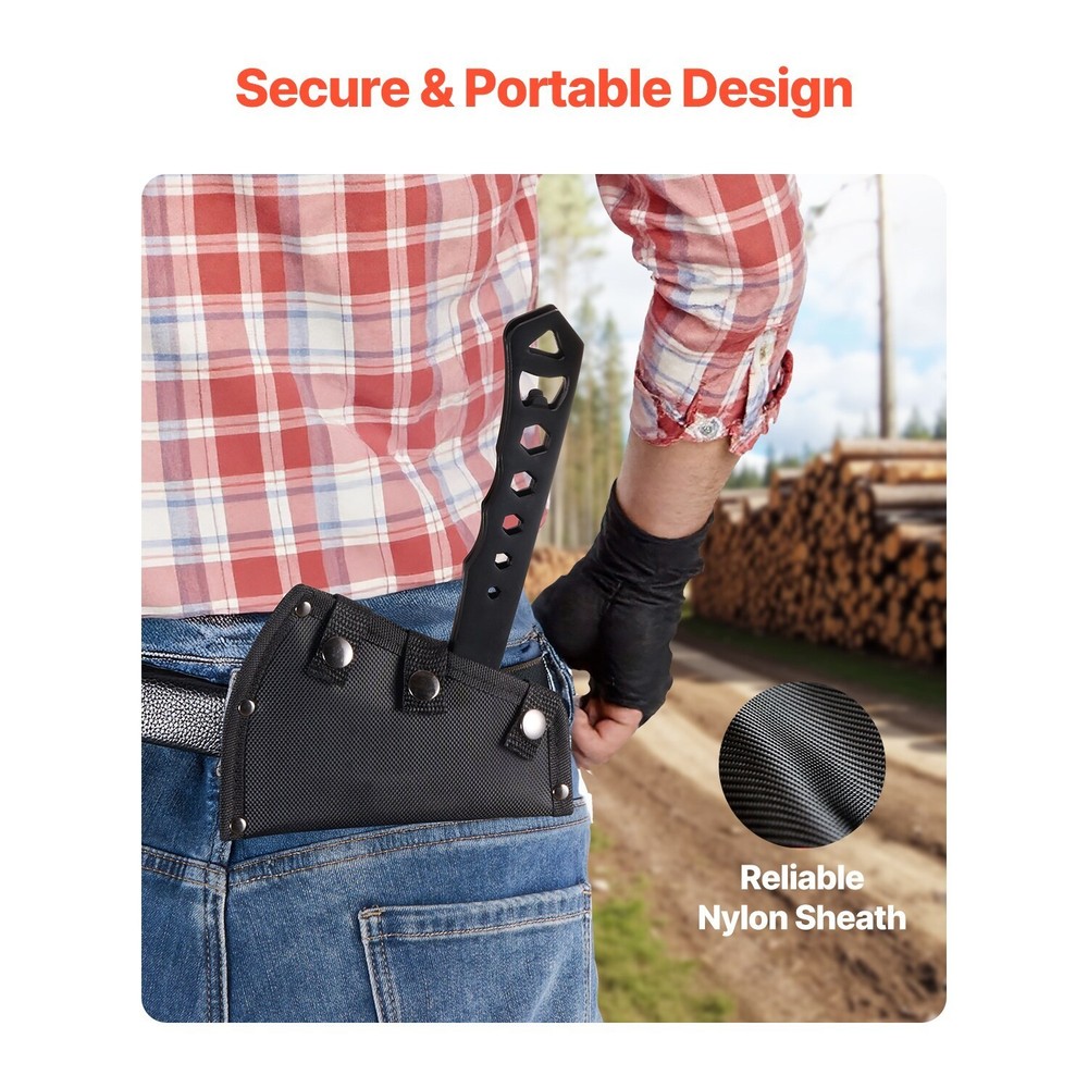 VEVOR 3-Piece Throwing Axes Set – Tomahawks w/ Multi-Function Handle, Wrench, Bo