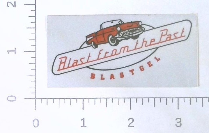 Vintage Blastgel Blast From The Past Coal Mining Sticker Decal