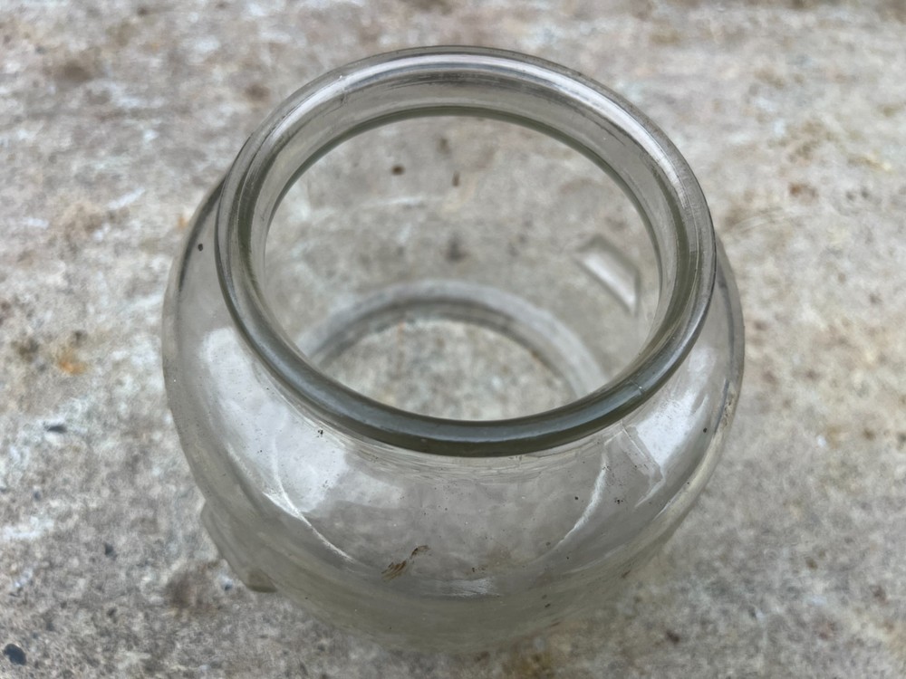 Antique lamp glass globe.