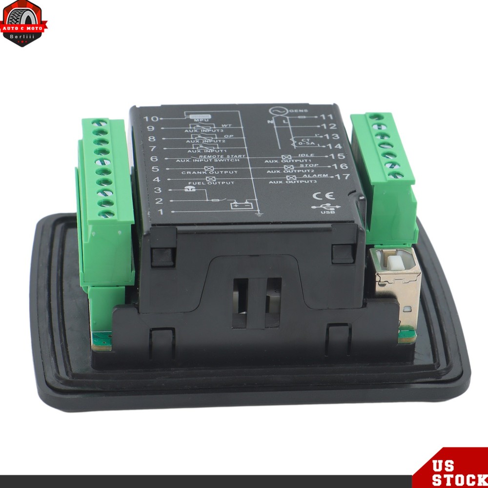 DC30D Genset Controller Generator AUTO Start Module AMF With 8-inch backlit LCD