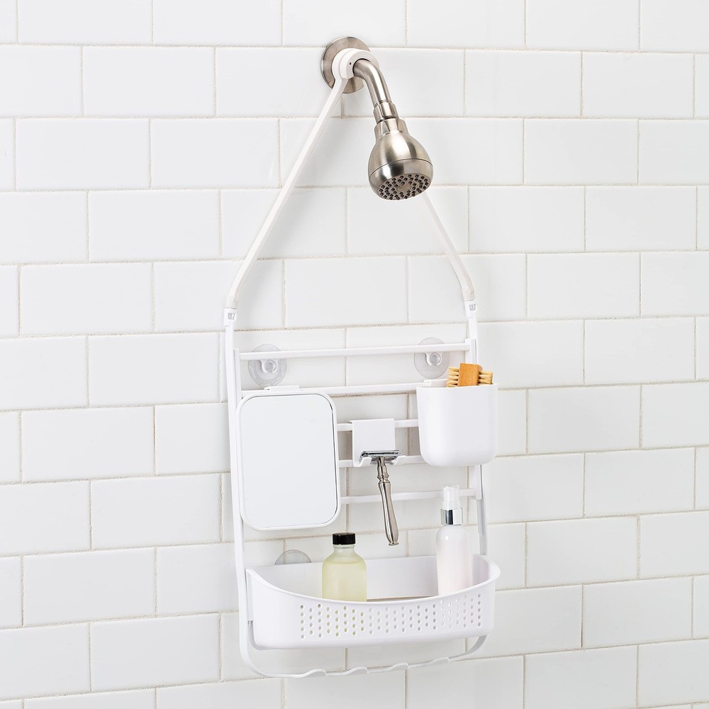 Deluxe Flex Adjustable Shower Caddy | 2 Hanging Options | Customizable | Bath...