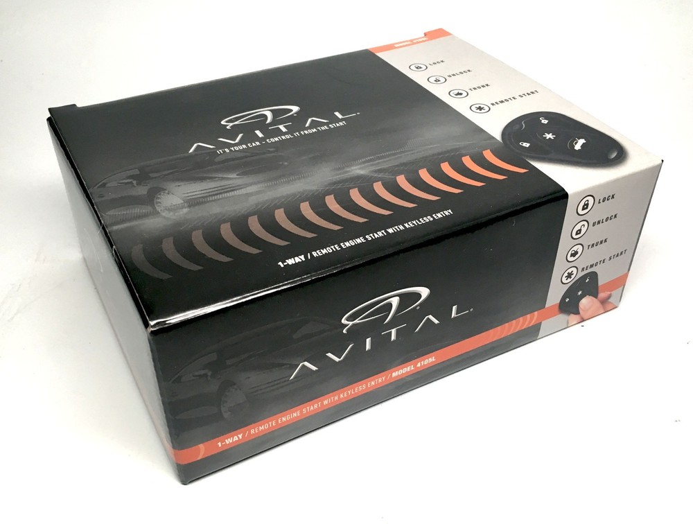 Avital 4105L Remote Start Keyless Entry with DB3 Bypass Module Package 1500 Ft