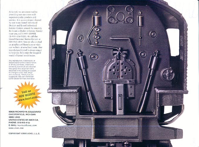 2000 Lionel Classic Trains Catalog Volume 1
