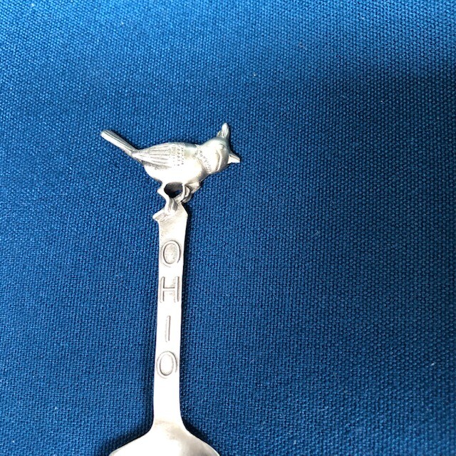 Ohio Miniature Pewter Collectable Spoon