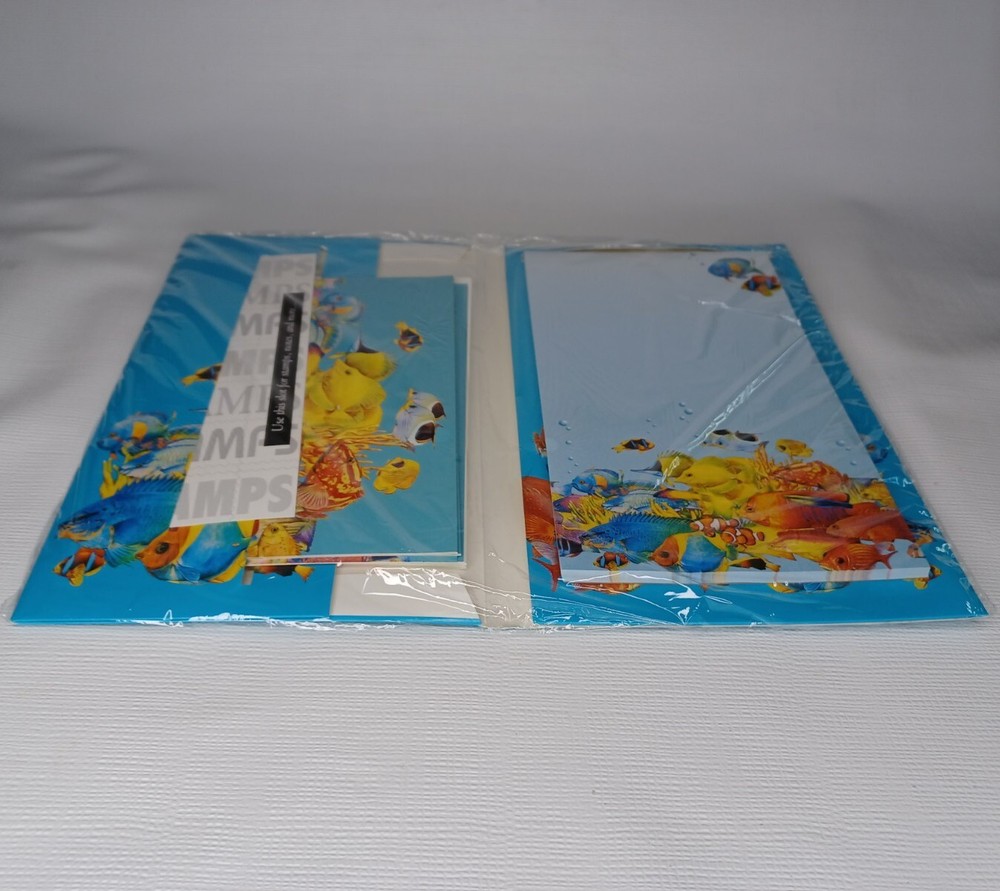 Amber Valley Press Notepad Fish Paper Note Folder 10" x 6"