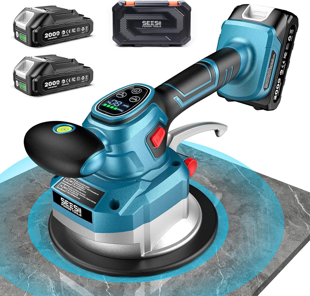 Tile Vibration Tool 145Mm: Vibration Leveling Machine 10-Hours Long Lasting, Til