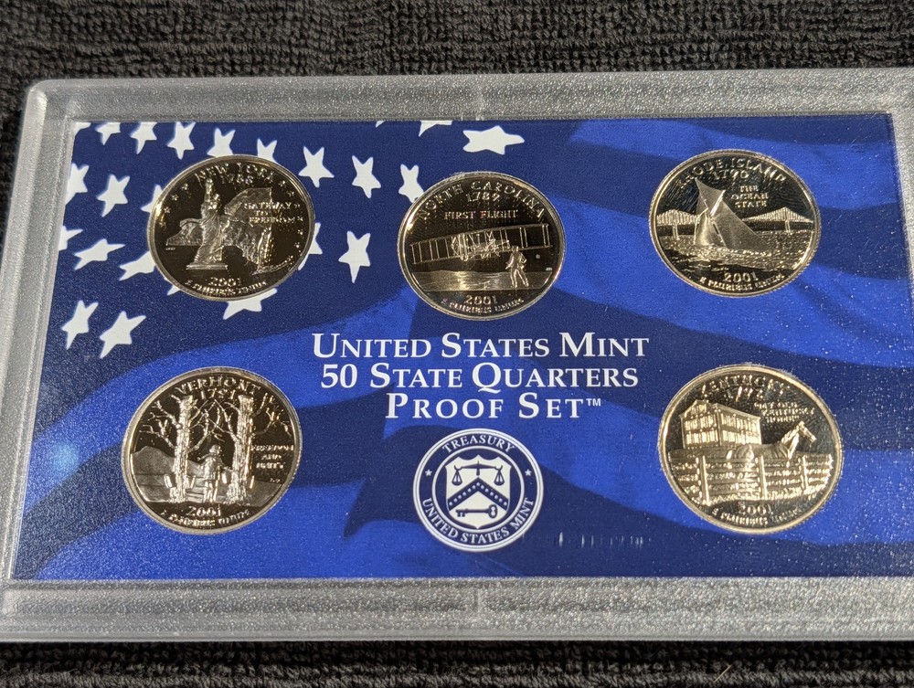2001 US Proof set OGP COA