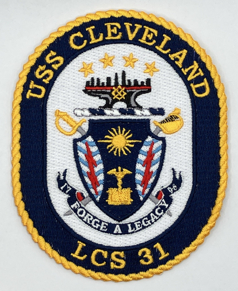 USS CLEVELAND (LCS 31)  Ship's crest patch
