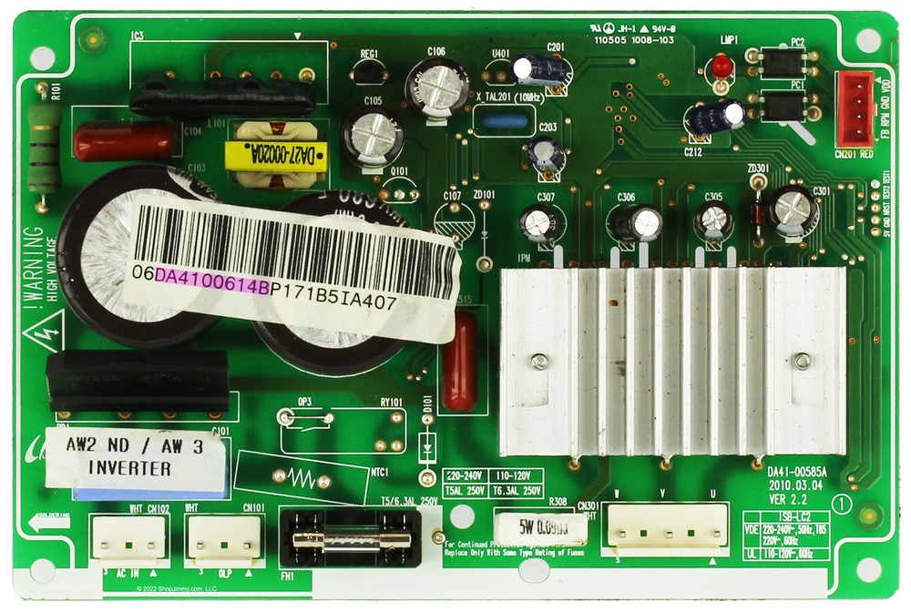 Samsung Refrigerator DA41-00614B Pcb Assembly Inverter