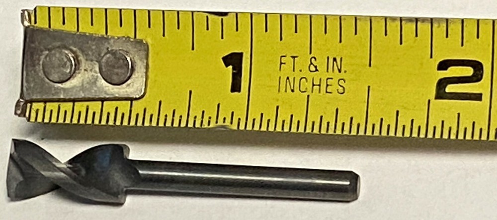 #1/4" MICRO DRILL, 1/8" SHANK, SOLID CARBIDE, PRECISION CARBIDE MFG, NEW