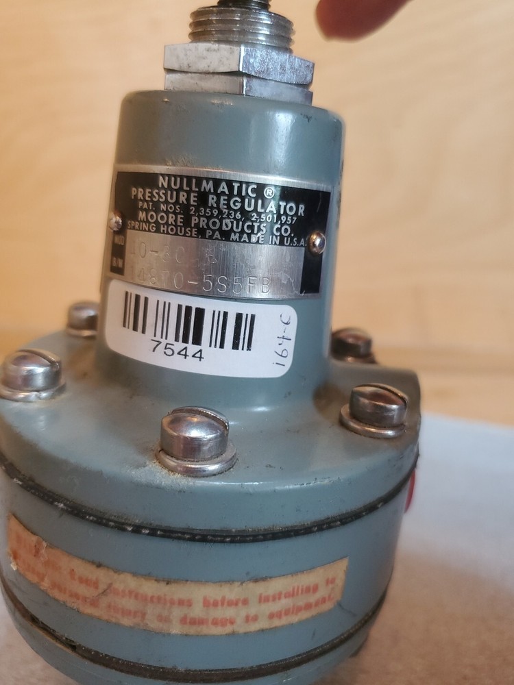 NUllMATIC 40-30 Pressure Regulator NEW Broken Knob