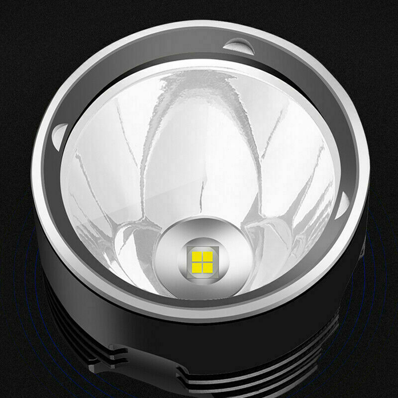 Super-Bright Flashlight with 4 CORES led Tactical Torch LED Rechargeable