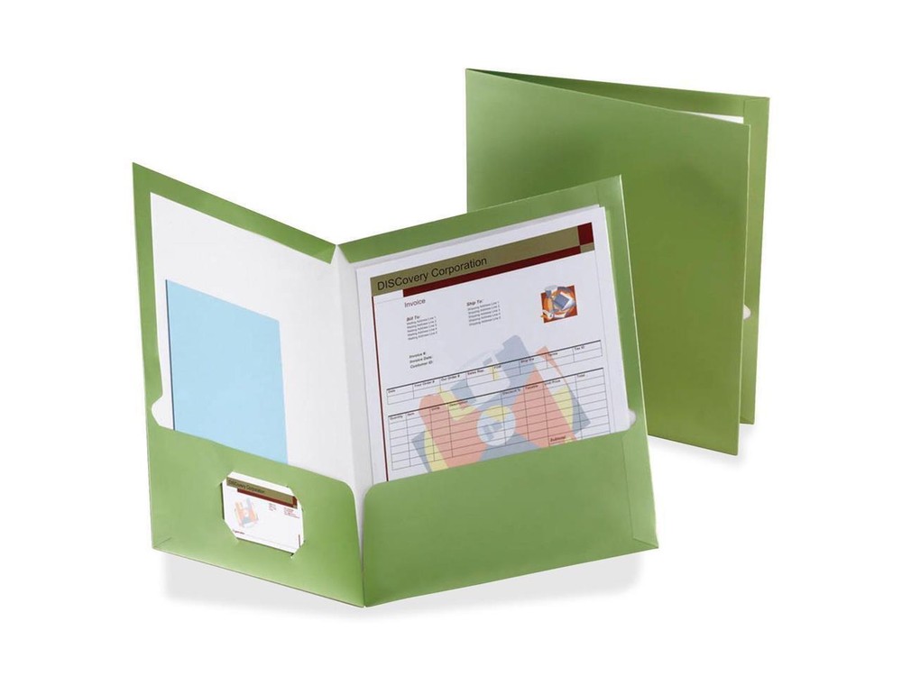 Oxford Metallic Two Pocket Folder