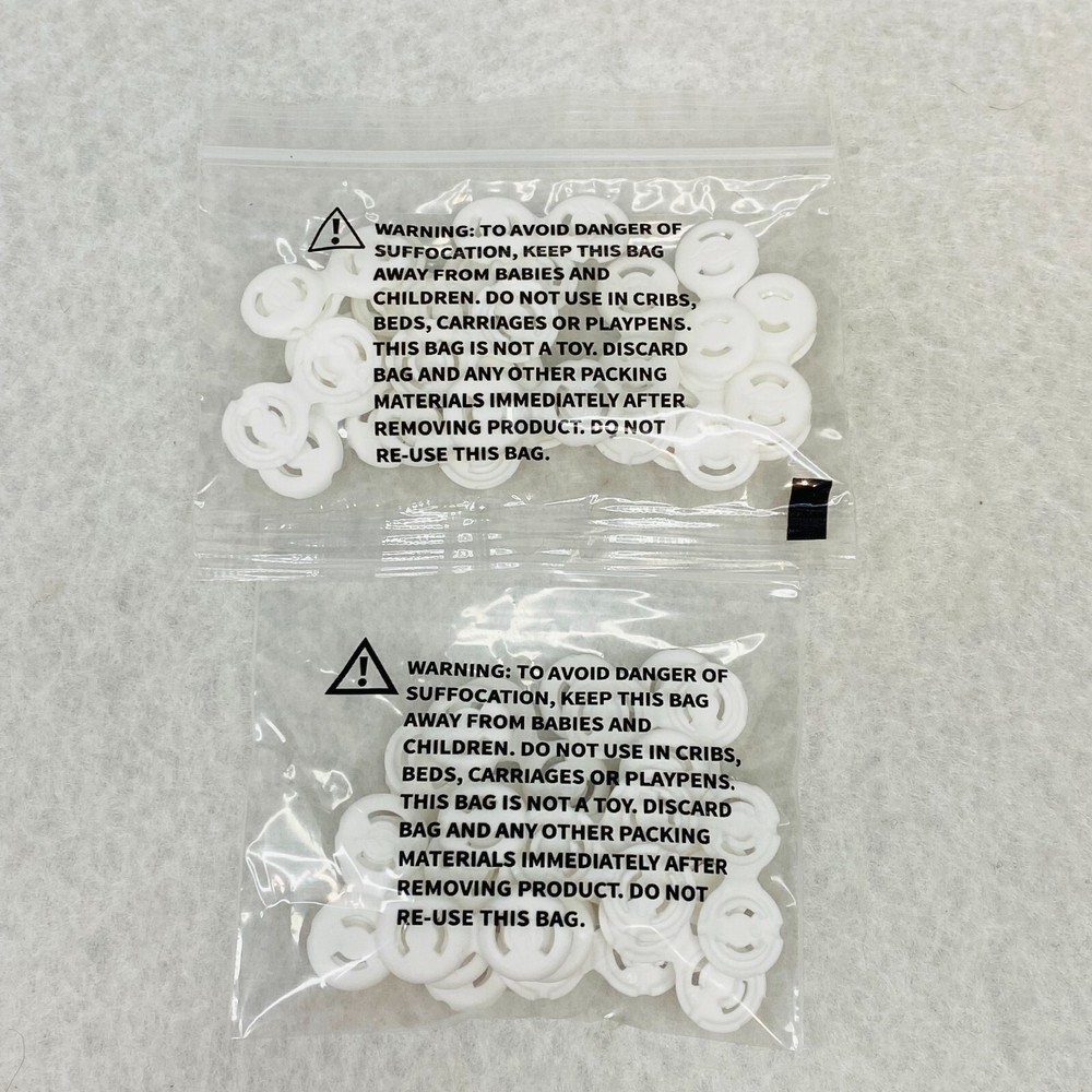 Face Mask Loop Clasp Adjuster White Approx 40 pcs