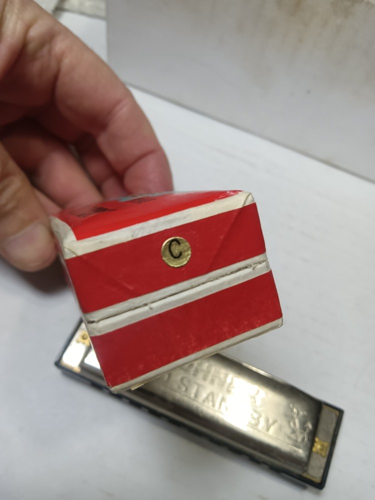 M Hohner's harmonica Old Standard with box #34B