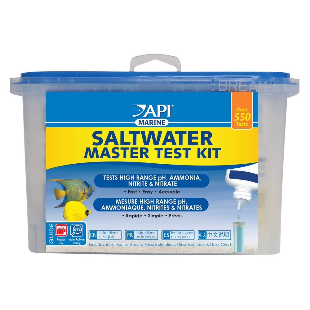 API SALTWATER MASTER TEST KIT 550Test Saltwater Aquarium Water Test Kit