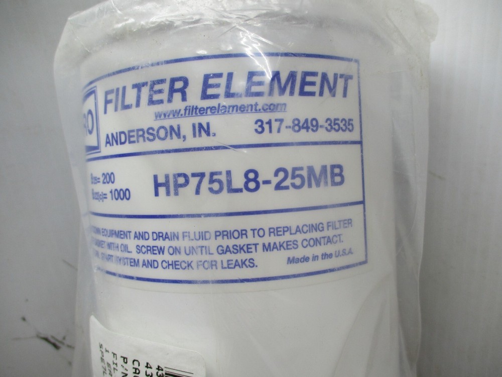 Hy-Pro Spin-On Filter HP75L8-25MB