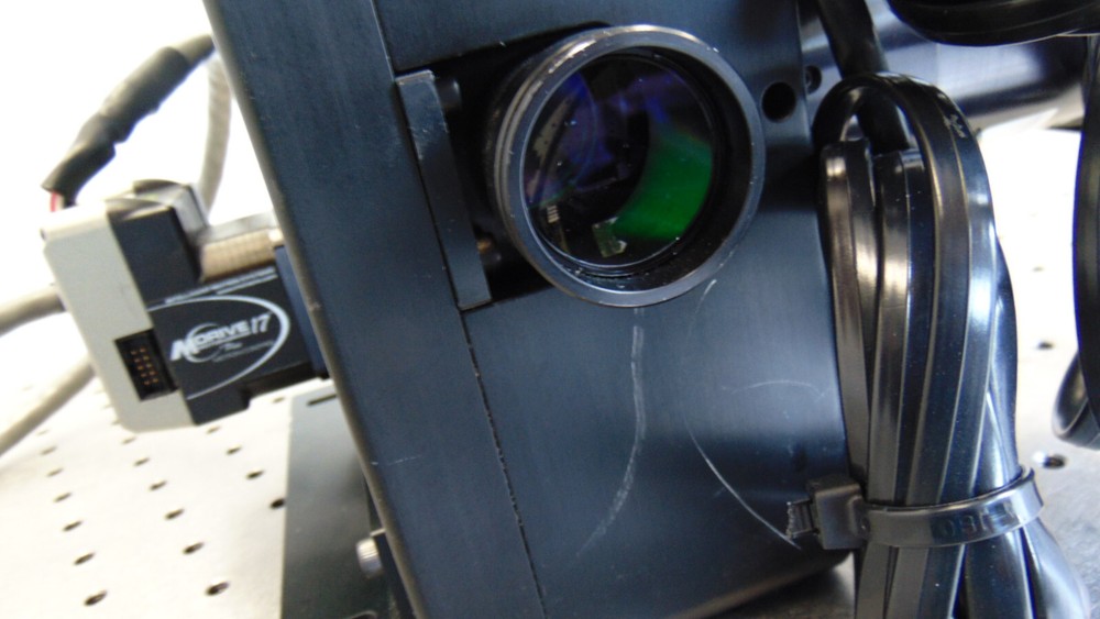 OPTEM DUAL STEPPER ZOOM FOCUS (?) W/ CABLES CONTROLLER FILTER WHEEL AND POWER S.